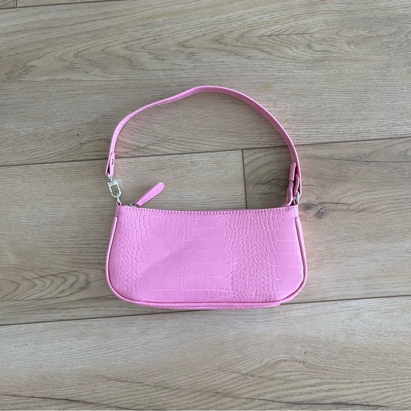 IBIZA VIBE Bag Crocodile Faux Leather Purse Pink - Picture 3 of 12